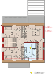 Poddasze projektu - Mini 13 PLUS (wersja A) energo plus