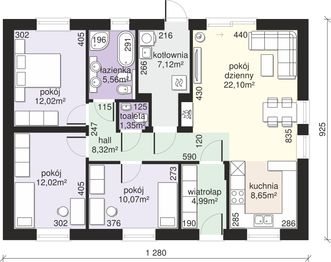 Parter projektu - Dom przy Bukowej 44