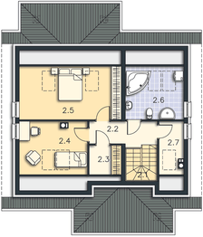 Poddasze projektu - Mikulov LMP275