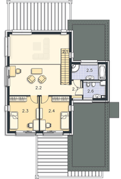 Piętro 1 projektu - Akureyri DCP356