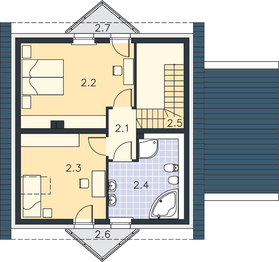 Poddasze projektu - Cagliari DCP171