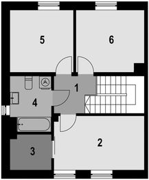 Piętro 1 projektu - Eco 41