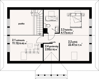 Poddasze projektu - Zawoja dw 77