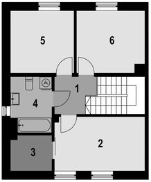 Piętro 1 projektu - Eco 41 szereg