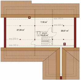 Poddasze projektu - Domena 135 B