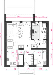 Parter projektu - Dom Dla Ciebie 9 bez garażu [B]