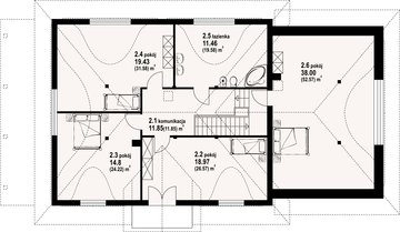 Poddasze projektu - Chmielniki dw 66