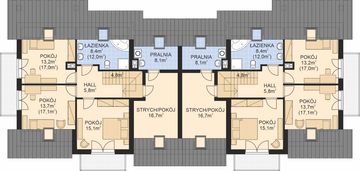 Poddasze projektu - APS 194 NEW dwulokalowy