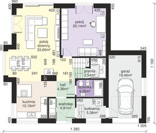 Parter projektu - Dom przy Pomarańczowej 4
