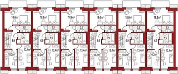 Piętro 1 projektu - Diana B zestaw 6 segmentów