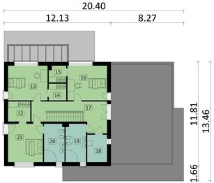 Piętro 1 projektu - KA127