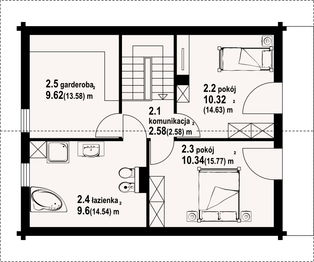 Poddasze projektu - Bartne dw 15e