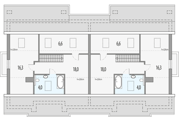 Poddasze projektu - Małgosia D - dwulokalowy