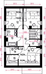 Poddasze projektu - Głuszec III Mode z garażem 1-st. [A]