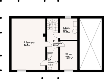 Piwnica projektu - Milicz dw 79