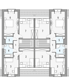 Poddasze projektu - Merida - dwulokalowy PLP