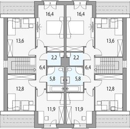 Poddasze projektu - Merida a - dwulokalowy l+ll