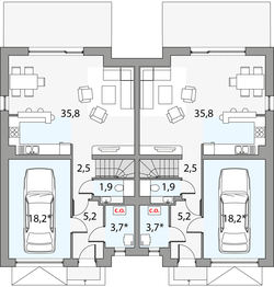 Parter projektu - Oskar 3 - dwulokalowy pl+p