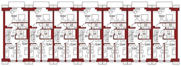 Piętro 1 projektu - Diana B zestaw 7 segmentów