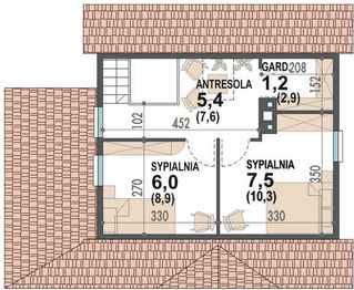 Poddasze projektu - Skrzat N (letniskowy)