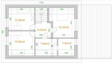 Poddasze projektu - eko Typowy 57