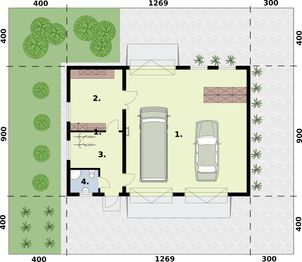 Parter projektu - G348 budynek gospodarczy