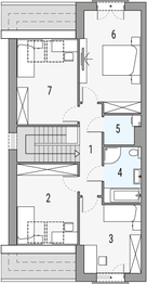 Poddasze projektu - Merida - segment lewy
