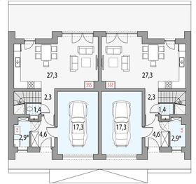 Parter projektu - Kalipso 1 - dwulokalowy pl+p
