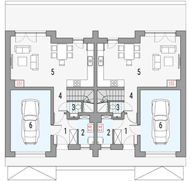 Parter projektu - Kalipso 1 - dwulokalowy LLL