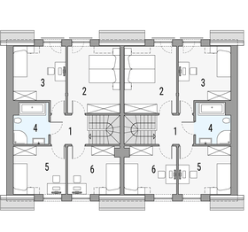 Poddasze projektu - Kalipso 1 - dwulokalowy LLL