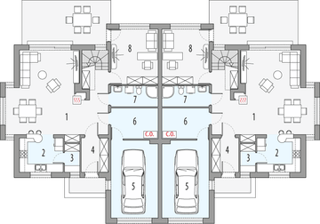 Parter projektu - Vivien b - dwulokalowy PLP