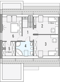 Poddasze projektu - Vivien a - segment lewy