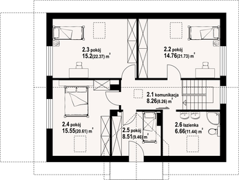 Poddasze projektu - Chroślice 3