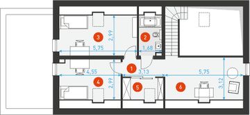 Poddasze projektu - Radosny 5