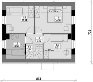 Poddasze projektu - Czworokątny S2-5