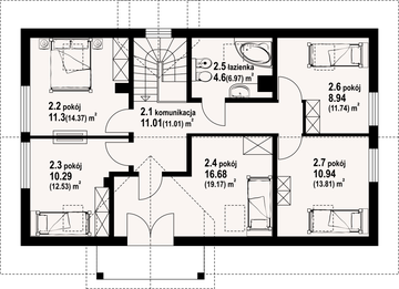 Poddasze projektu - Milicz 55 dws