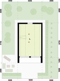 Poddasze projektu - Moca A OC dom letniskowy na zgłoszenie do 35m2