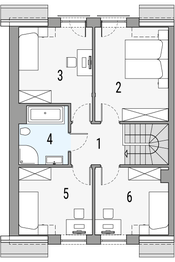 Poddasze projektu - Kalipso 2 - segment lewy
