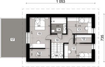 Poddasze projektu - Komfort Plus 3
