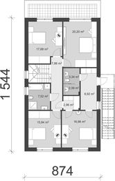 Piętro 1 projektu - uA16v1