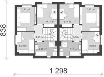 Piętro 1 projektu - uA178