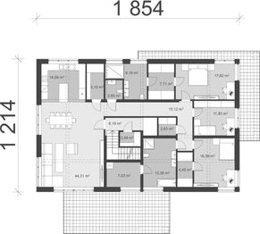 Piętro 1 projektu - uA185