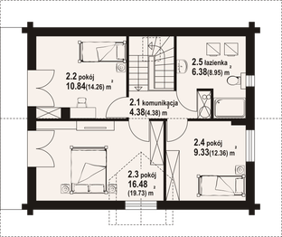 Poddasze projektu - Gryfice 23 dw