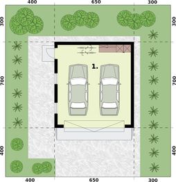 Parter projektu - G350 budynek gospodarczy