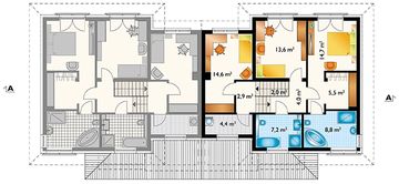 Piętro 1 projektu - Igor Grota Duo (1742)