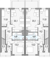 Parter projektu - Merlin 1 - bliźniak dwulokalowy pl+p