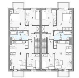 Piętro 1 projektu - Merlin 1 - bliźniak LLL