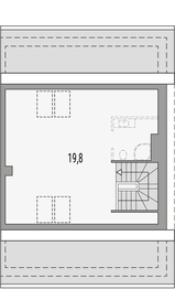 Poddasze projektu - Merlin 3 - dwulokalowy segment p