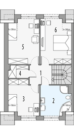 Poddasze projektu - Gilbert 1 - segment lewy