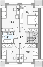 Poddasze projektu - Gilbert 4 - segment p